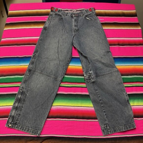 Vintage Tommy Hilfiger Carpenter Jeans Mens 32x32 (Fit 30x31) Baggy Loose Y2K - Picture 2 of 8